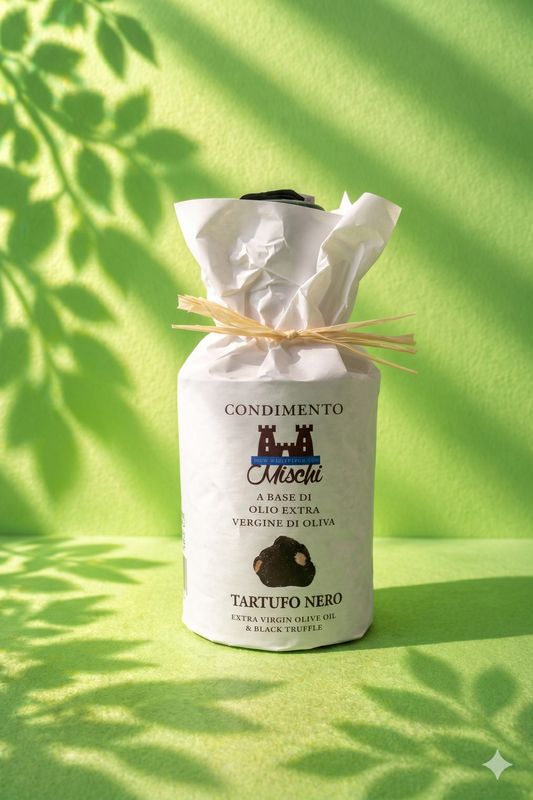 Condiment made from extra virgin olive oil and black truffle 250 ml