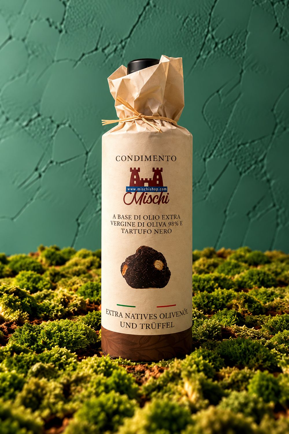 Seasoning with extra virgin olive oil and black truffle 500 ml