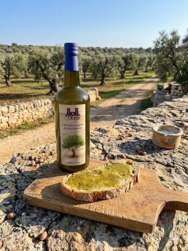 Extra virgin olive oil "Italian" LE RIVE BIANCHE" 1 liter