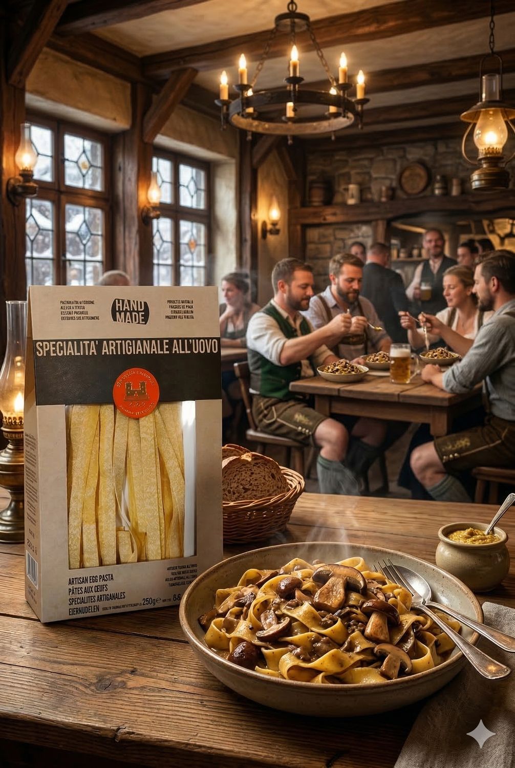 Egg Pasta Pappardelle Mischi 250g