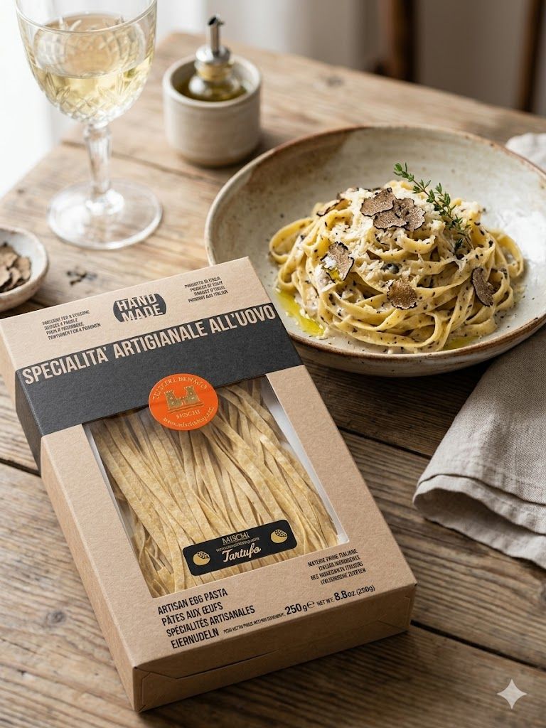 Egg Pasta Fettuccine with truffle Mischi 250g