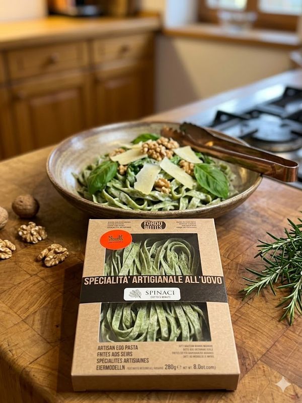 Egg pasta Fettucine with mixed spinach 250g