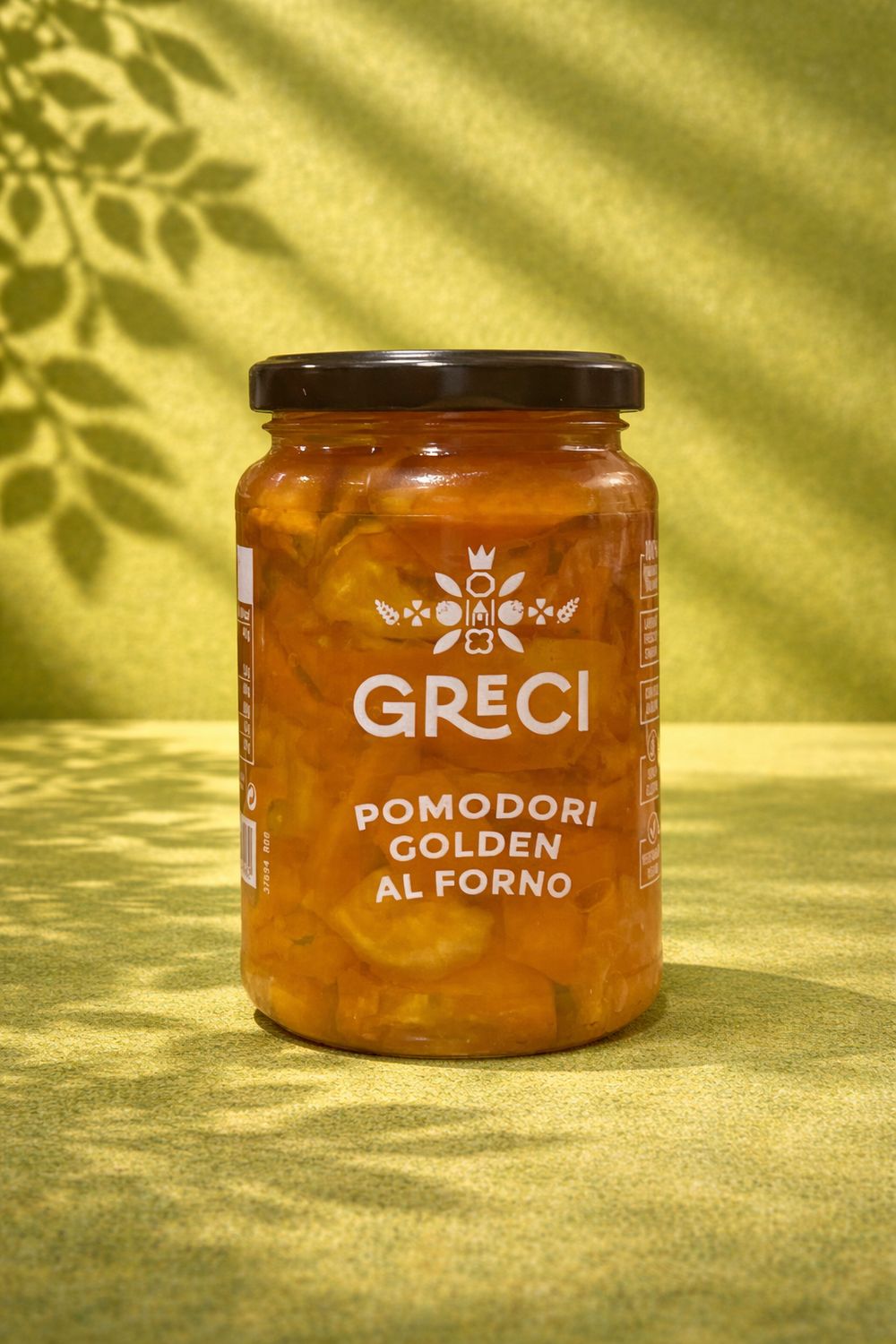 Yellow tomatoes, golden baked in oil 340 g, net weight