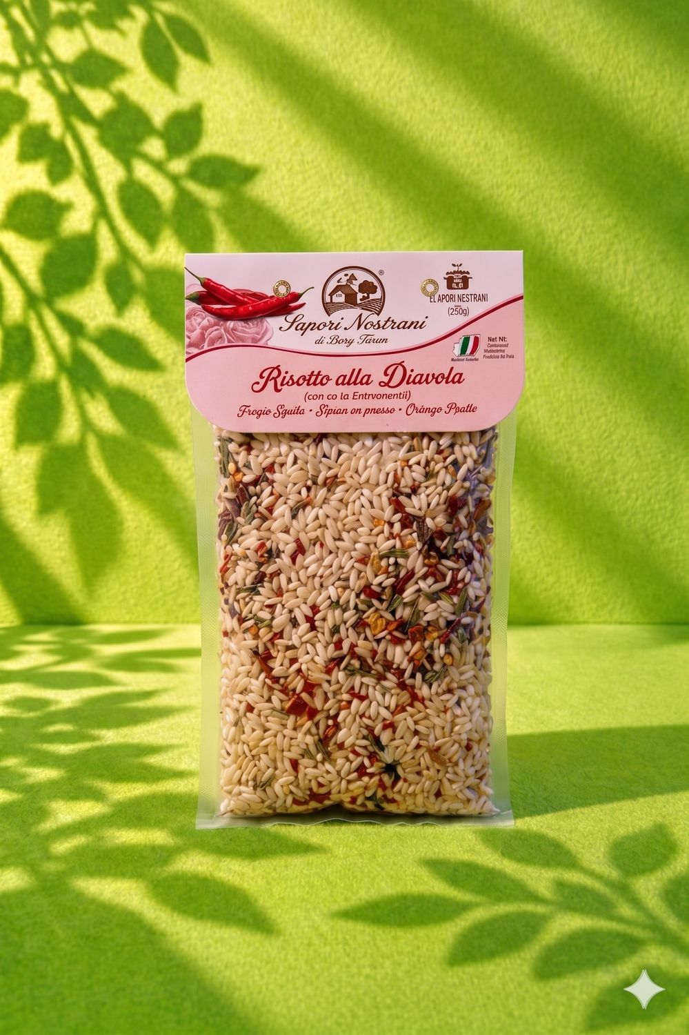 DEVIL’S STYLE RISOTTO – CHILI PEPPER 300 g – with Carnaroli rice