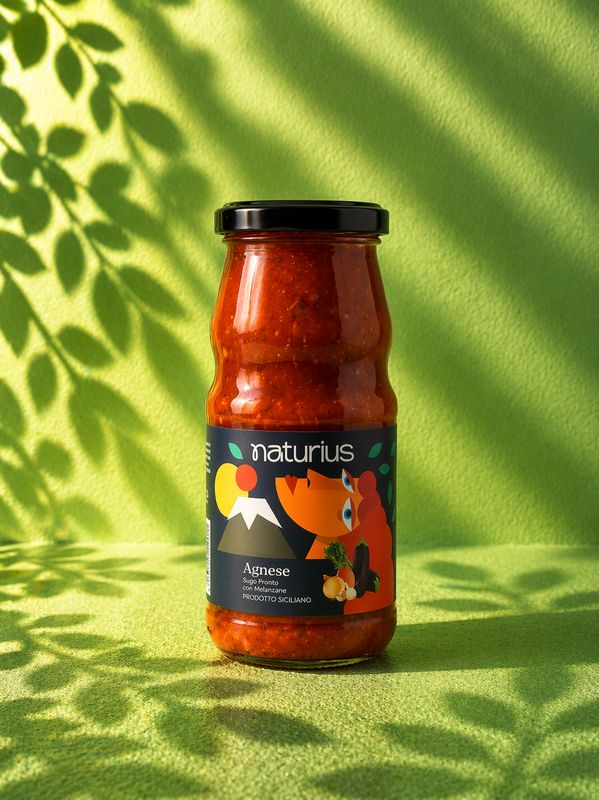 Agnese – Ready tomato sauce with eggplant · Sicilian product · 350 g