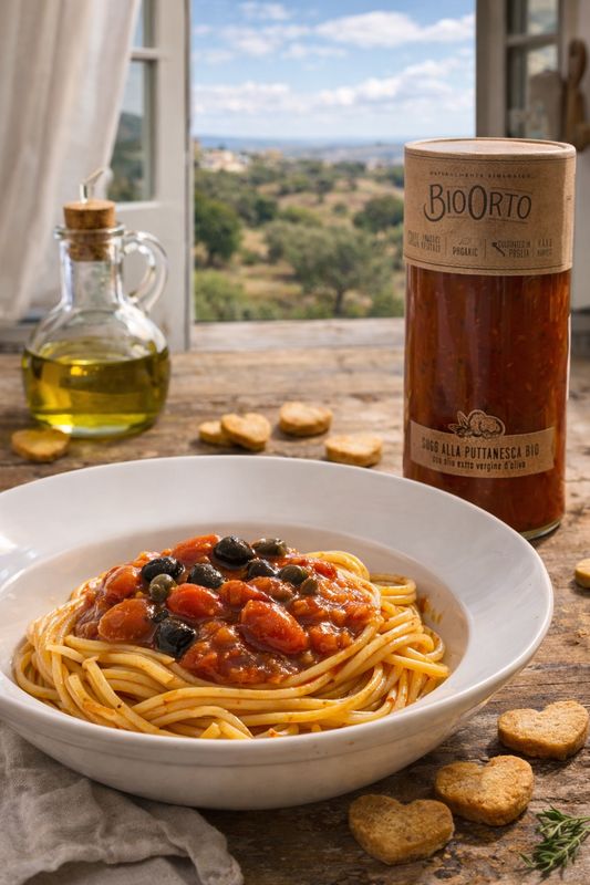 Organic Puttanesca Sauce – 550 g Organic Puttanesca Sauce – 550 g