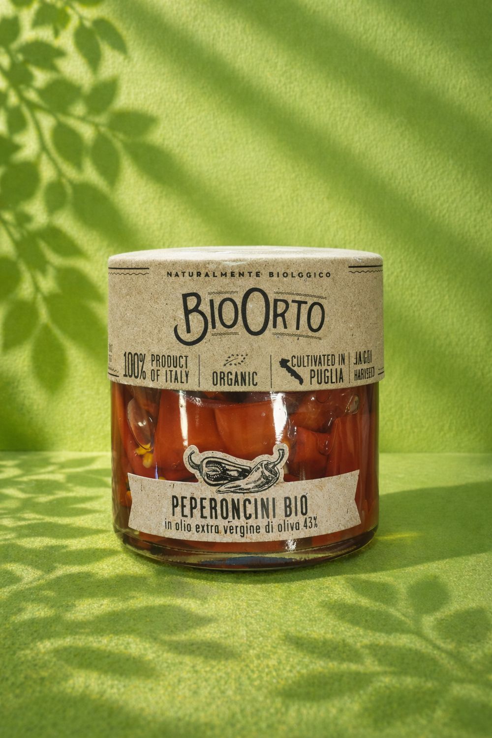 Organic Chili Peppers in Extra Virgin Olive Oil – 175 g