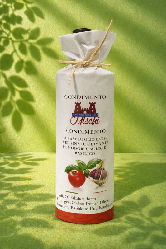 Extra Virgin Olive Oil with Tomato, Garlic and Basil Dressing 500ml