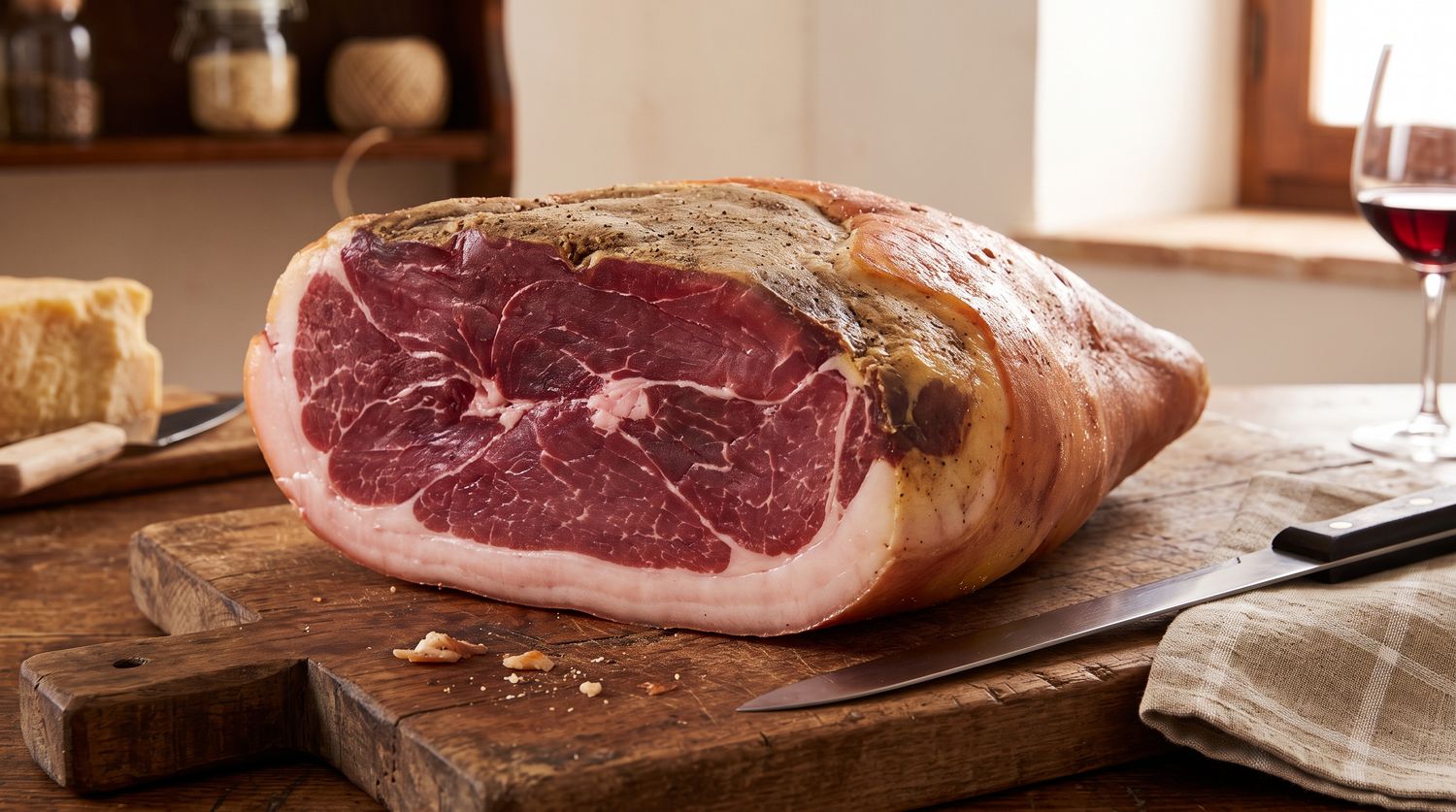 Slice of Sweet Raw Ham 20 Months - Heavy Thigh Selection Emiliana (~4 kg)