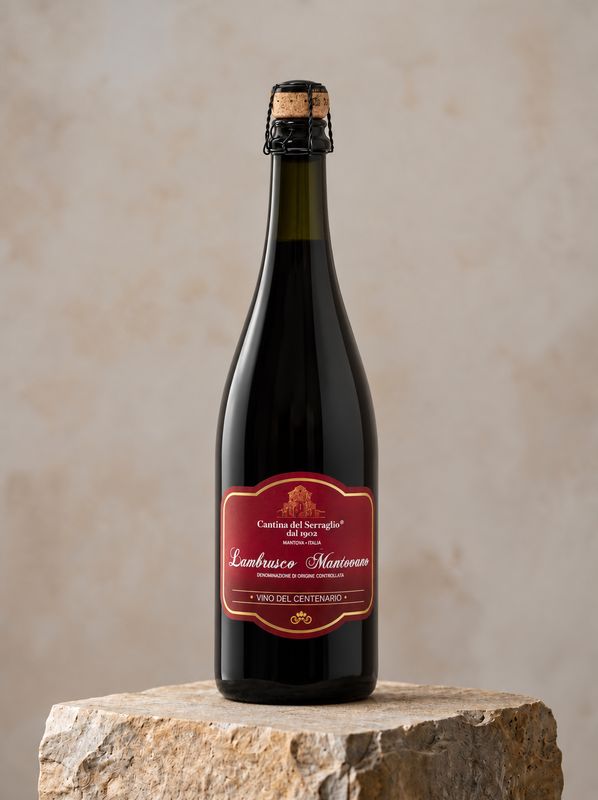 Cantina del Serraglio – Lambrusco Mantovano Red Dry “Del Centenario” DOC Cantina del Serraglio – Lambrusco Mantovano Red Dry “Del Centenario” DOC