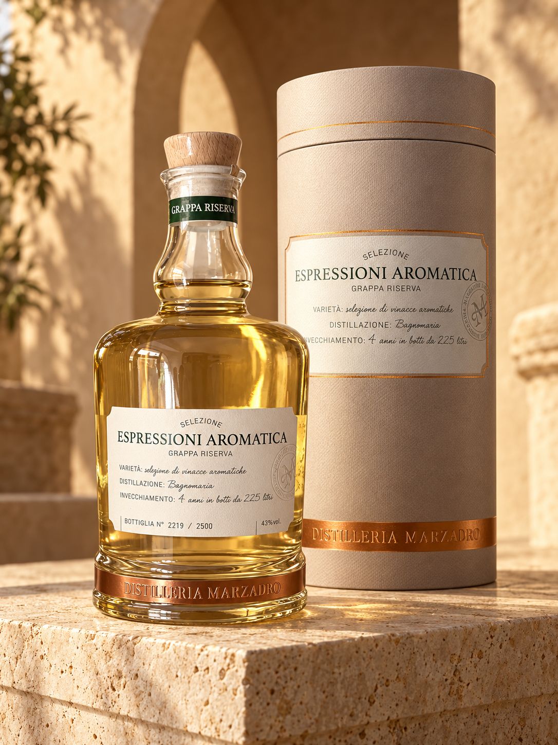 Distilleria Marzadro Grappa Espressioni Aromatica 70 cl