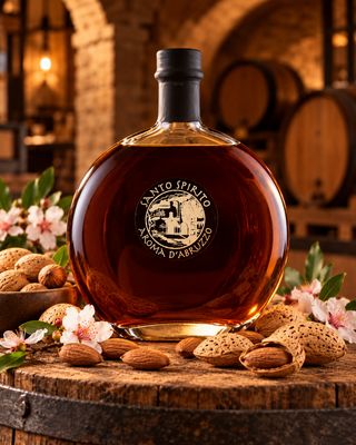Santo Spirito Amaretto – Artisanal Liqueur with Sweet and Bitter Almonds – 500 ml