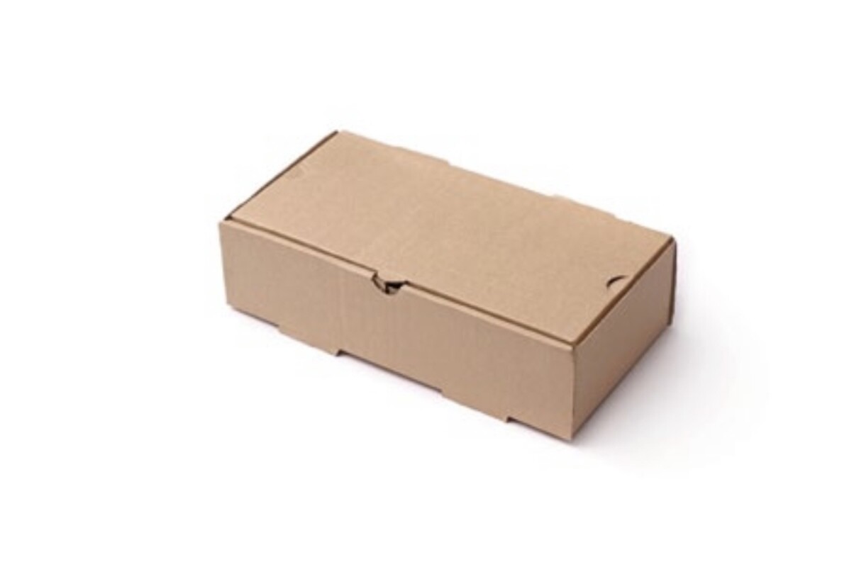 Caja para hamburguesas marrón