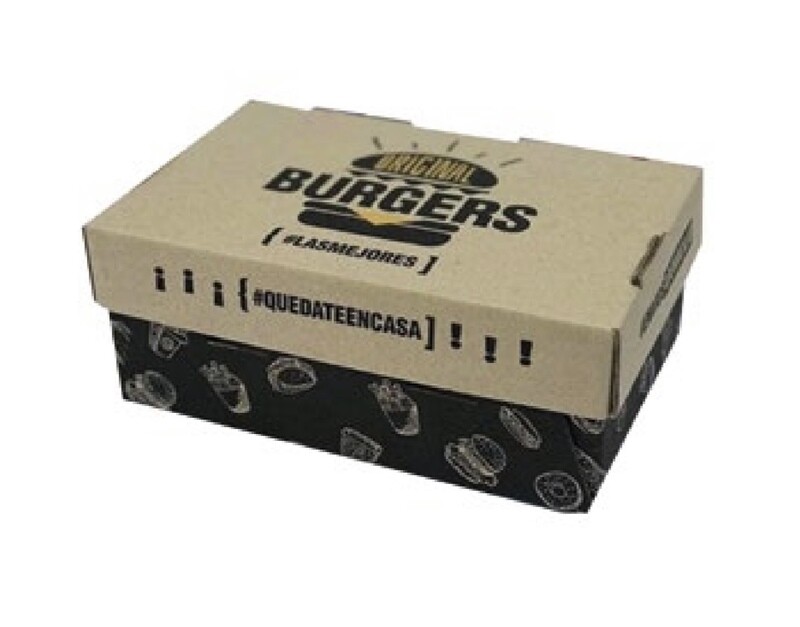 Caja para hamburguesa impresión