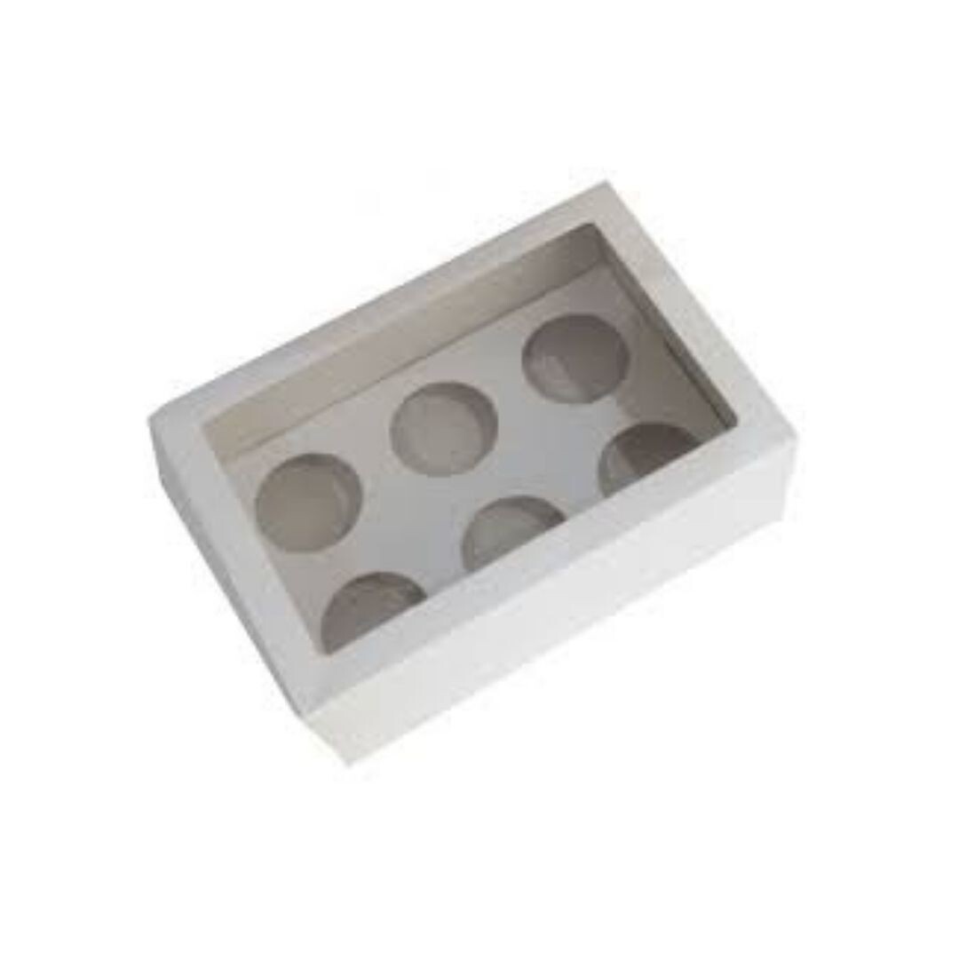 Caja portacupcakes x 6