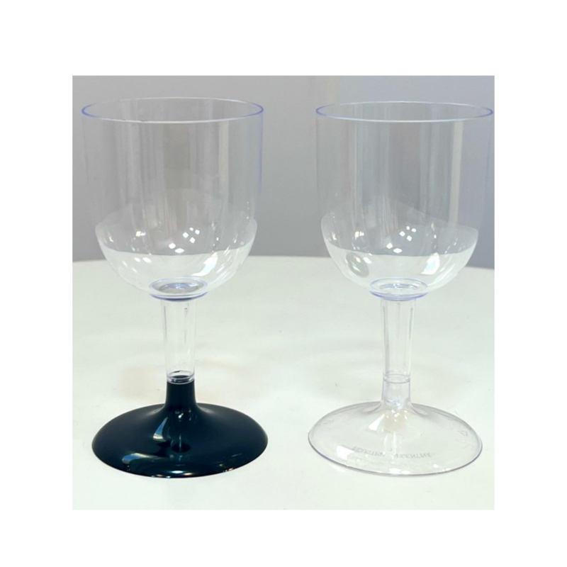 Copa VINO con base Cristal/Negra