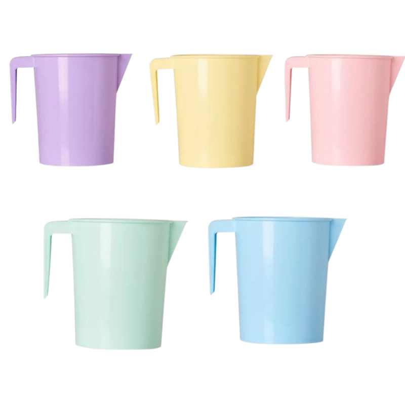 Jarras plasticas tonos pasteles