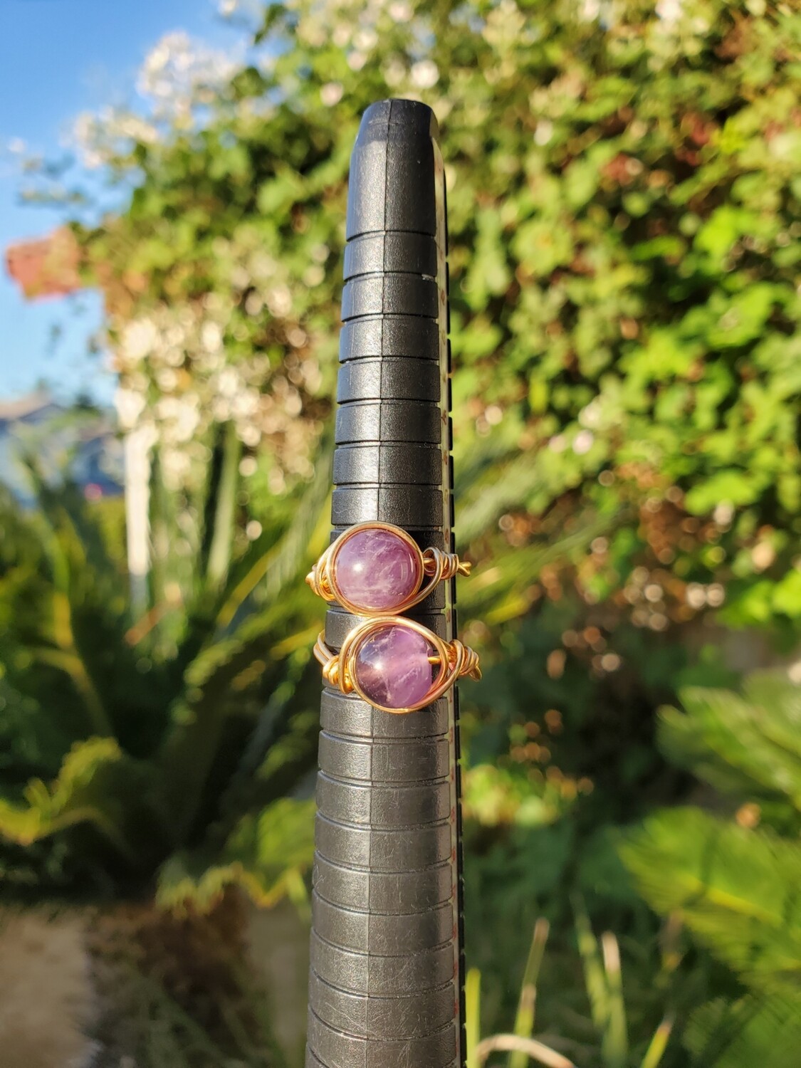 Amethyst Crystal Ring