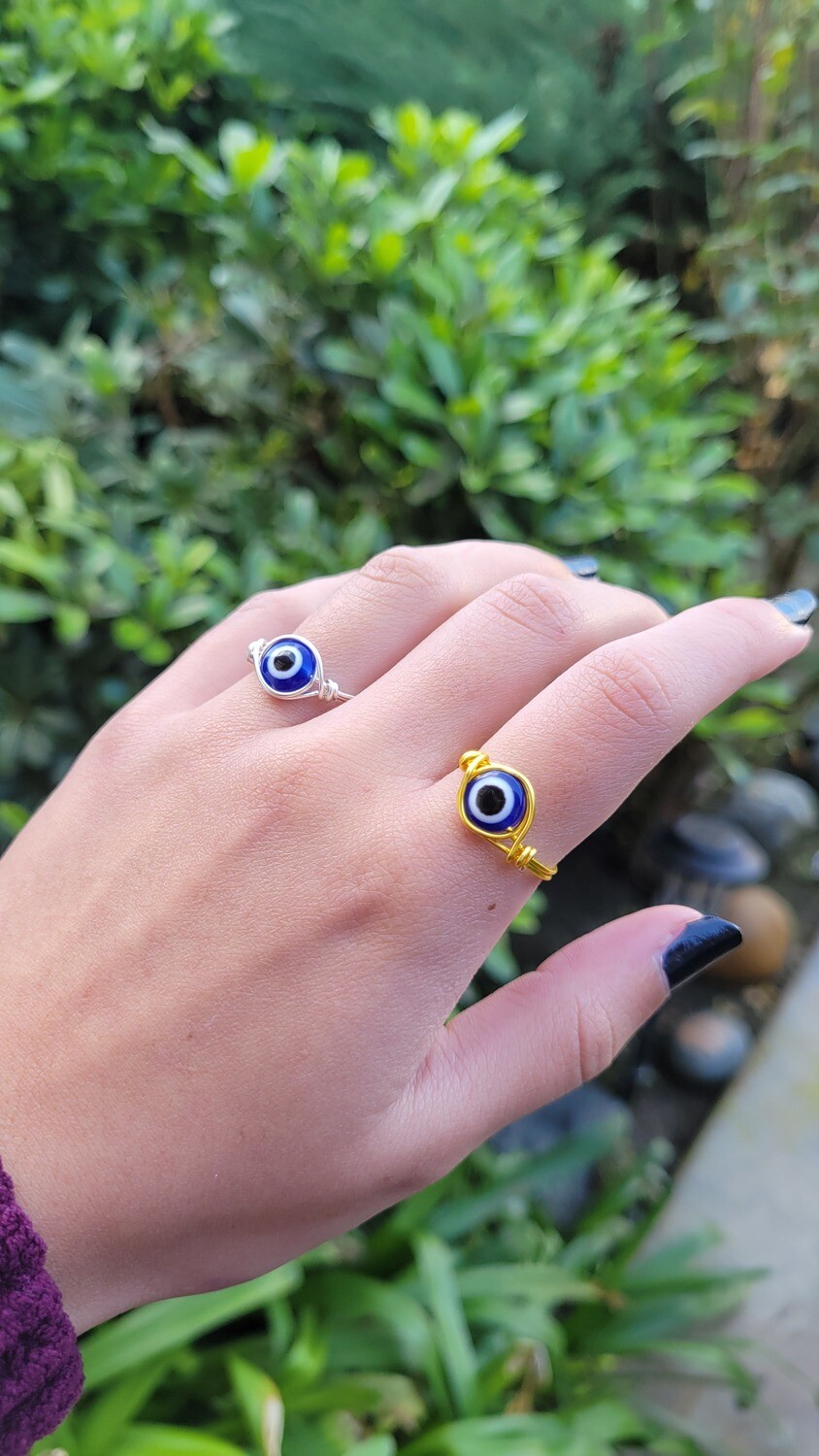 Evil Eye Wrapped Ring 