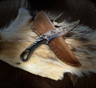 Hand-Forged Trapper Knife