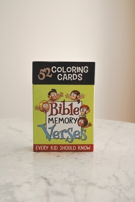 52 Coloring Cards Bible Memory Verse