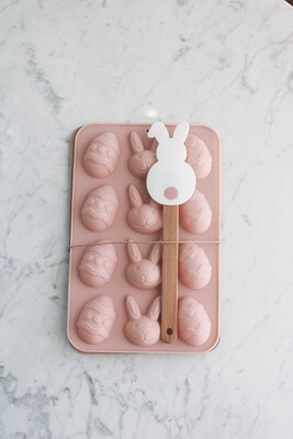 Pink Easter White Chocolate Silicone Mudpie Molds