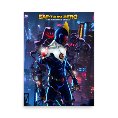 Captain Zero® Overlooking City Poster