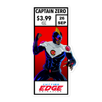 Captain Zero® Corner Box Sticker