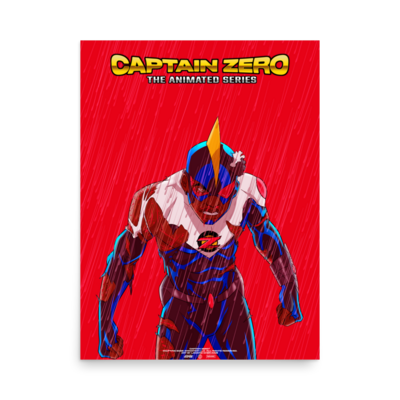 Captain Zero® Red Rain Poster