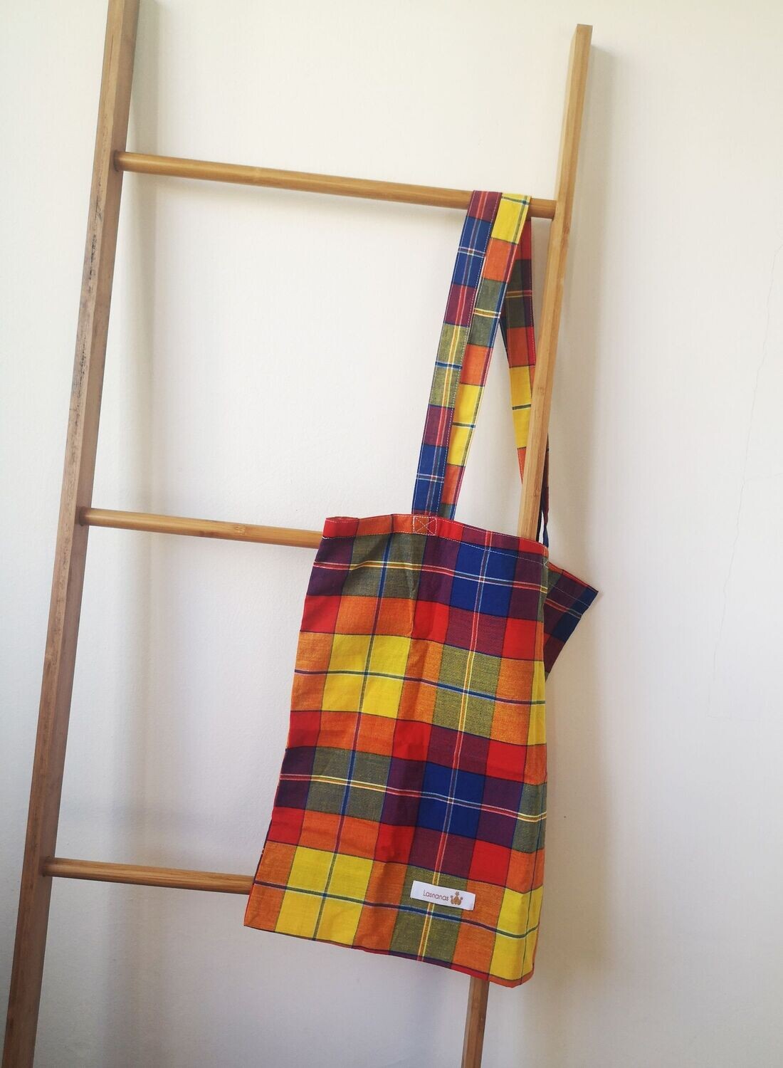 Tote bag madras fait main