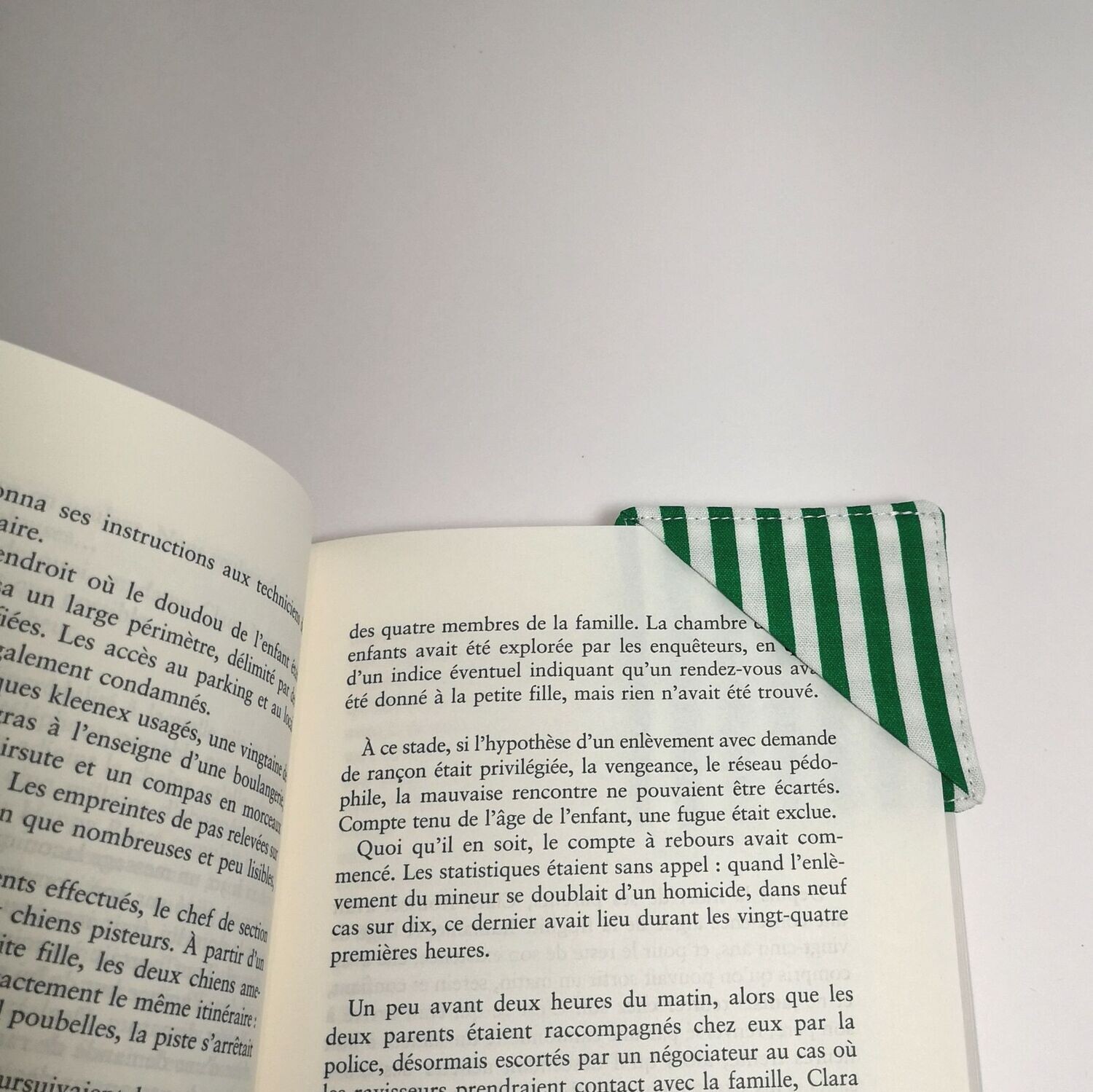 Marque page d'angle fait main