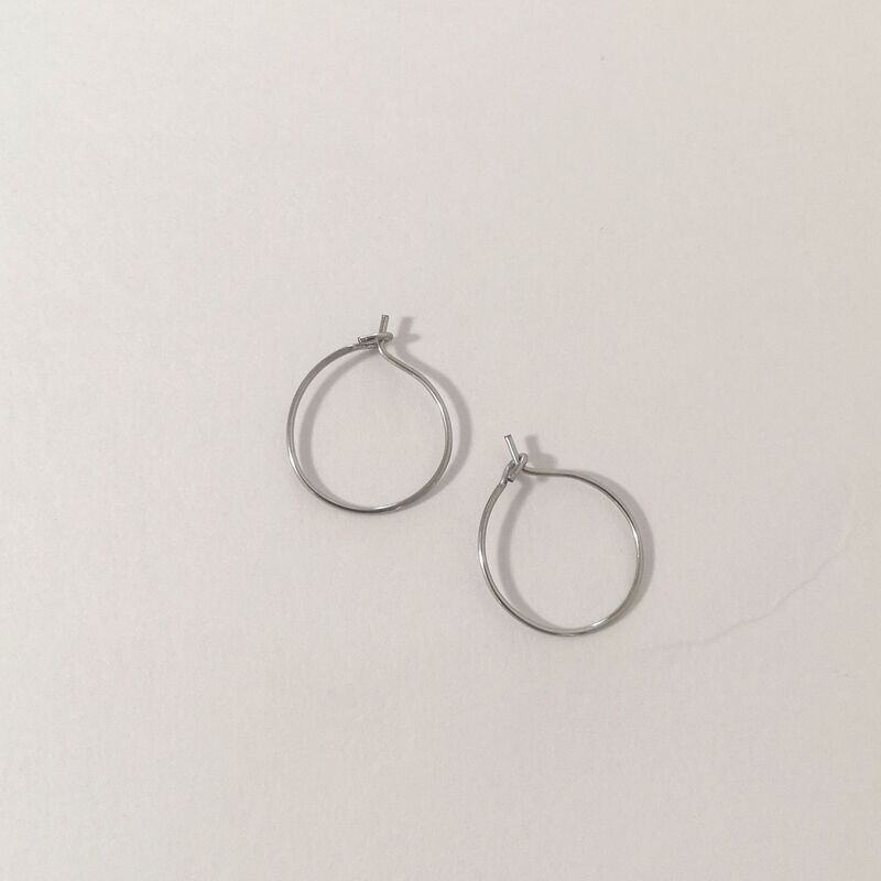 Boucles d'oreilles interchangeables en inox - Cat1