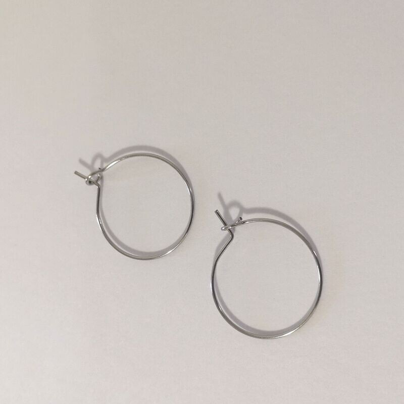 Boucles d'oreilles interchangeables en inox - Cat1