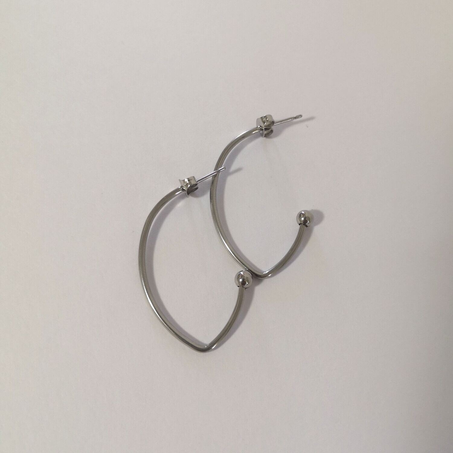 Boucles d'oreilles interchangeables en inox - Cat2