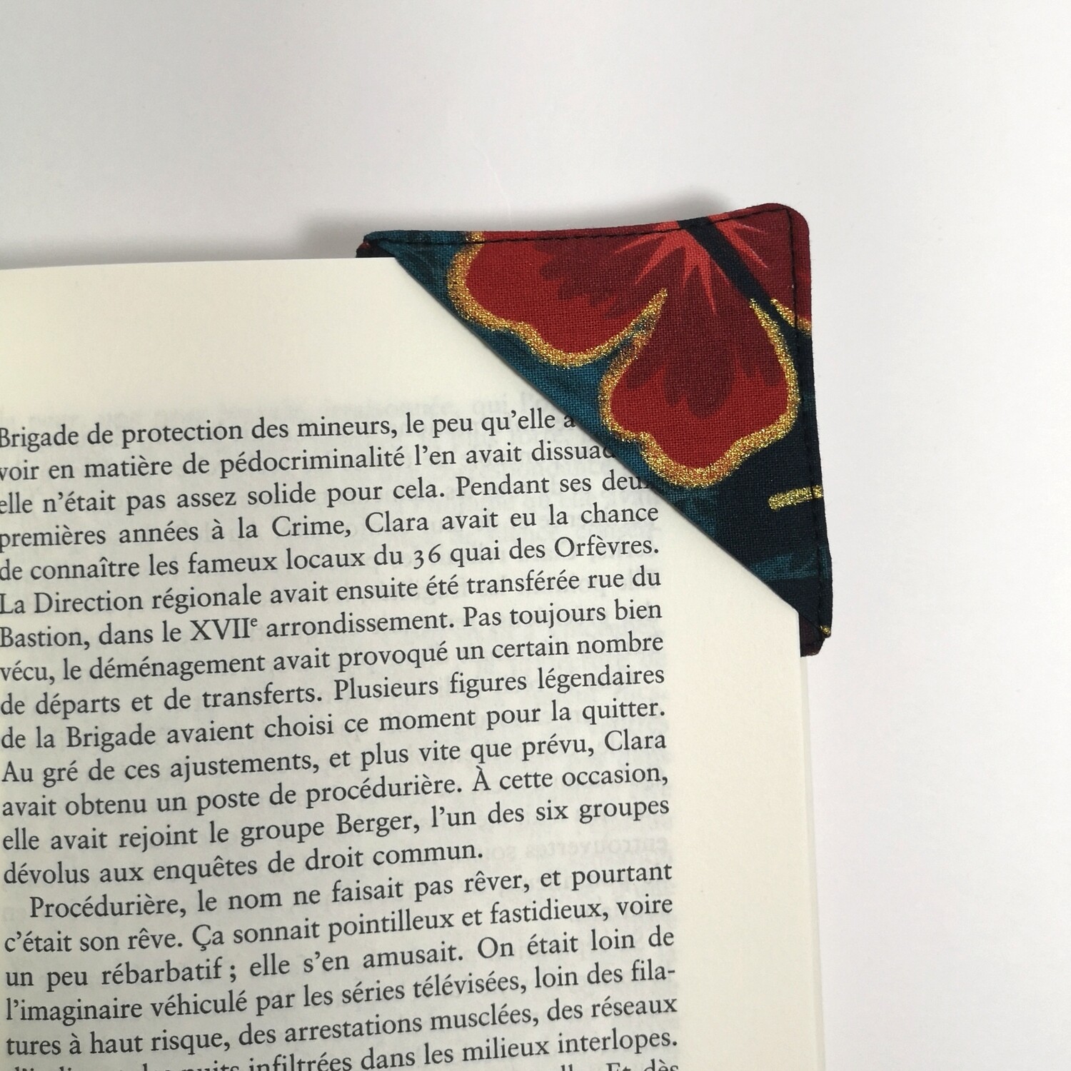 Marque page d'angle fait main