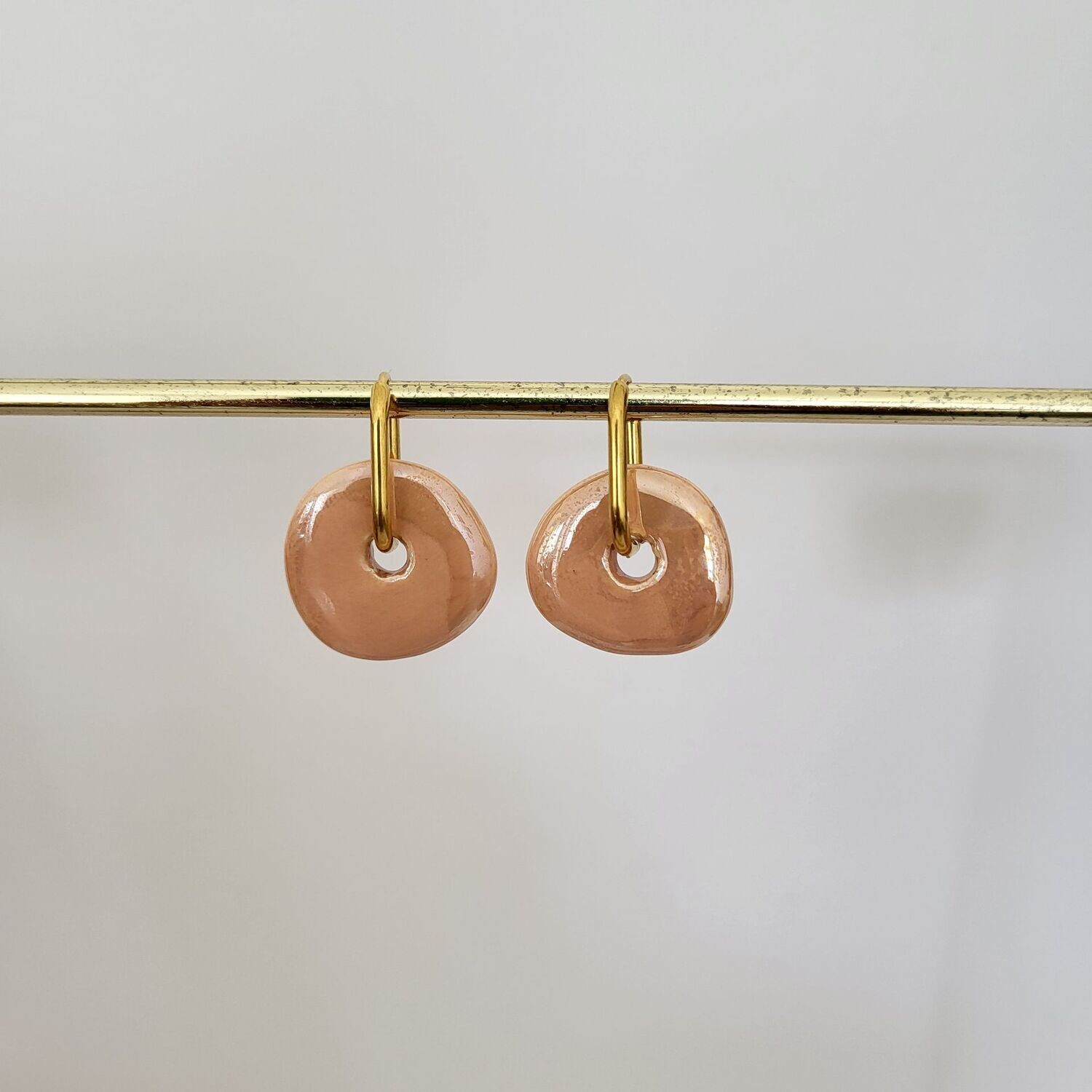 Boucles d'oreilles inox assemblées à la main