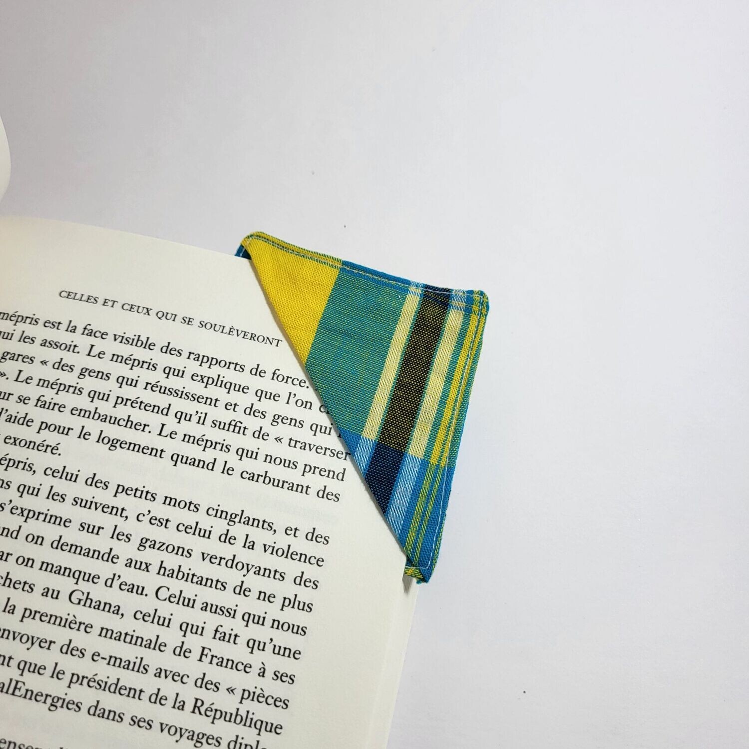 Marque page d'angle fait main