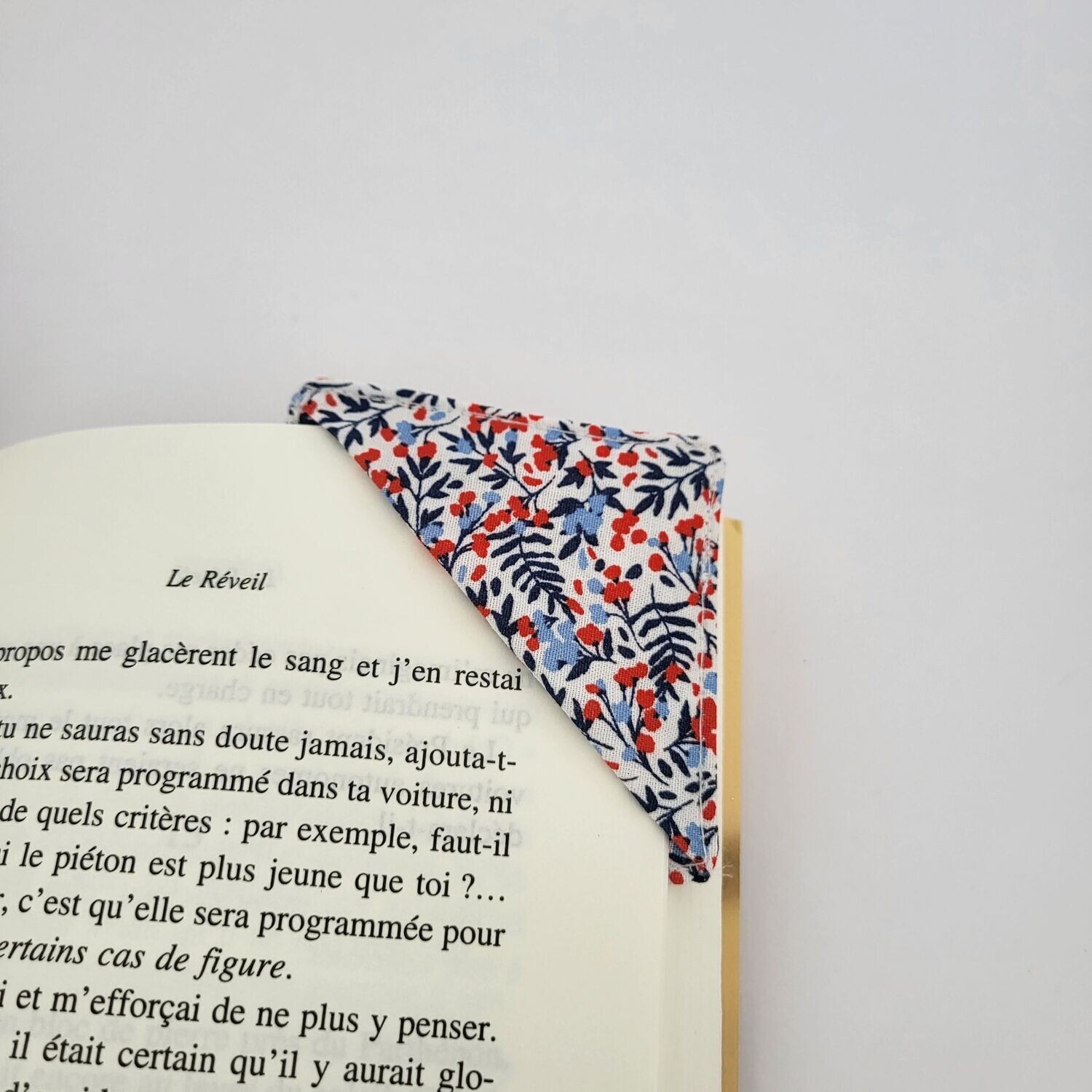 Marque page d'angle fait main