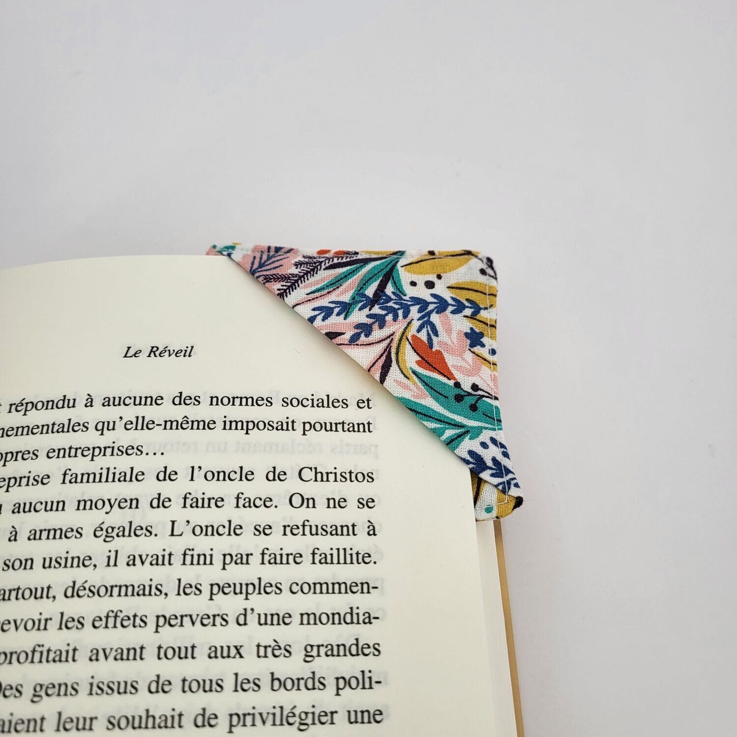 Marque page d'angle fait main