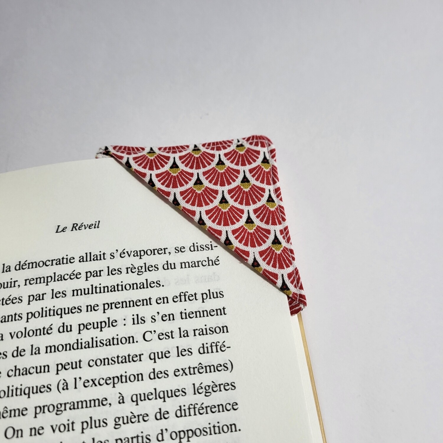 Marque page d'angle fait main