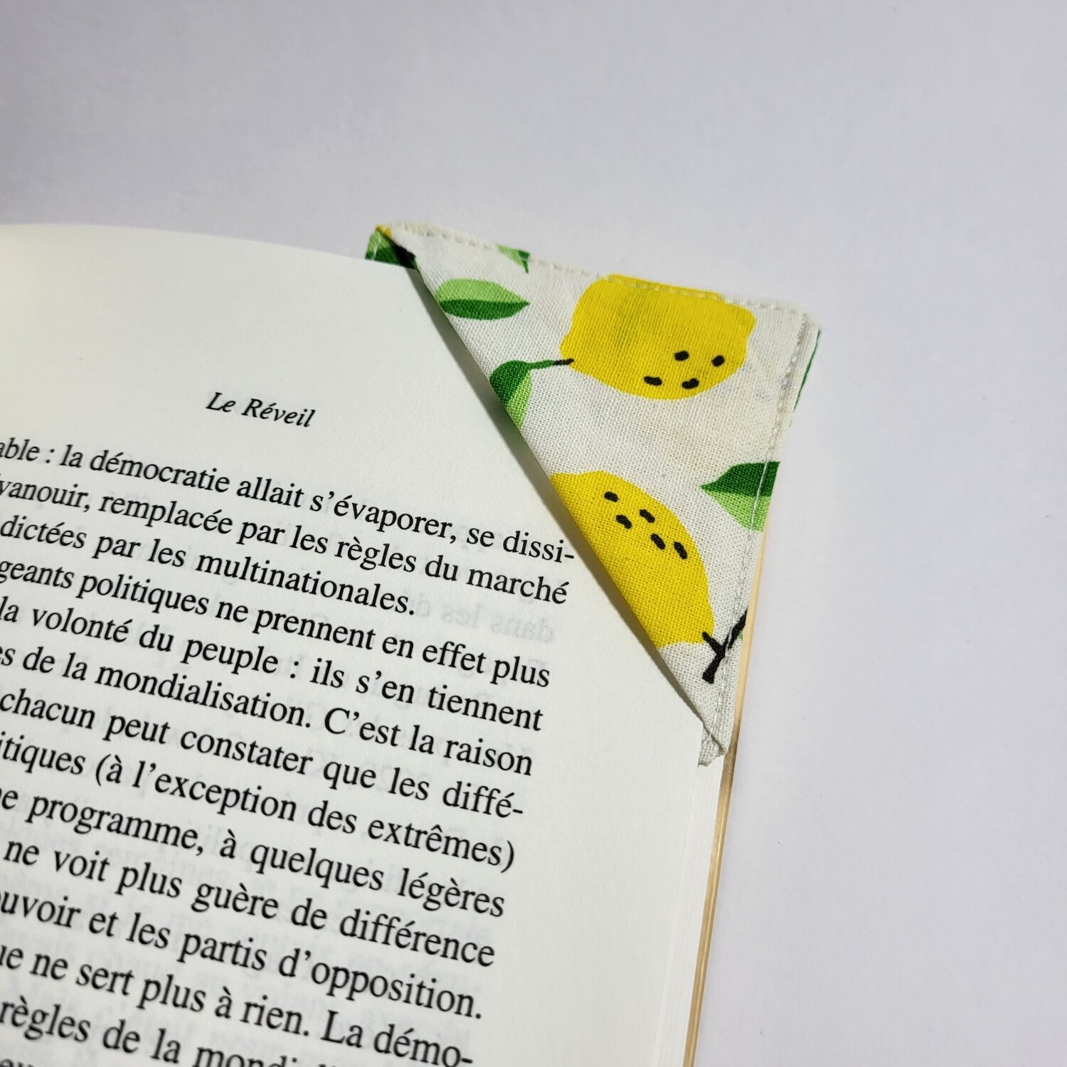 Marque page d'angle fait main