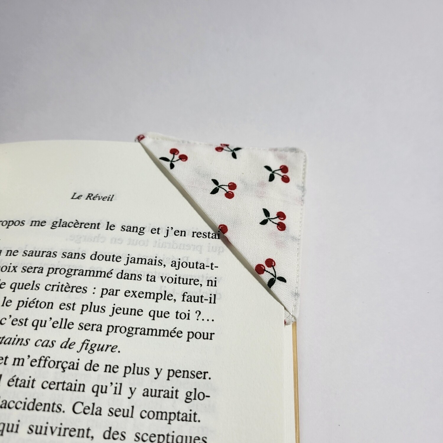 Marque page d'angle fait main