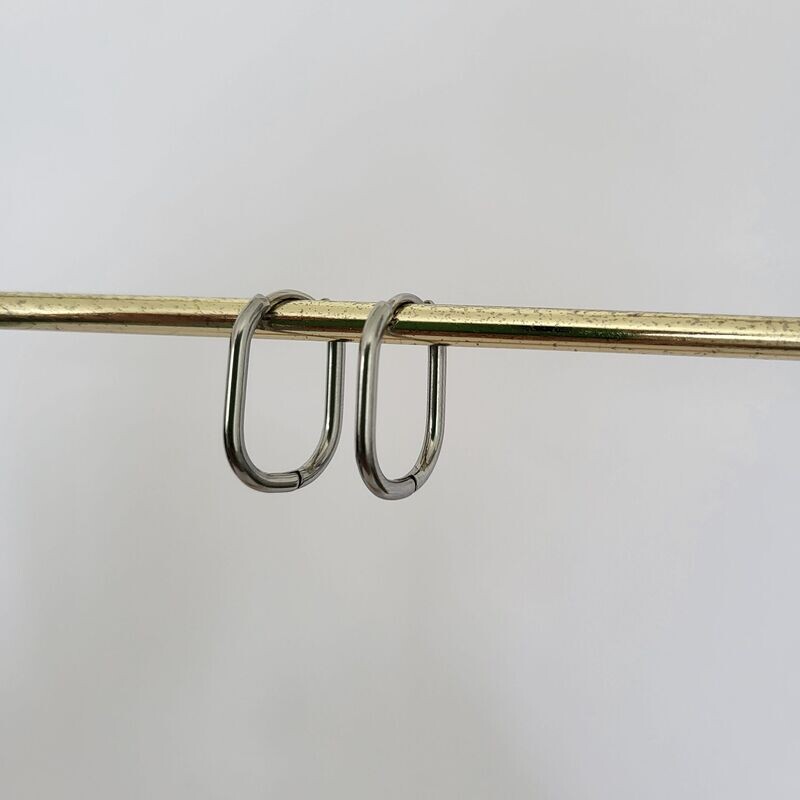 Boucles d'oreilles créoles inox