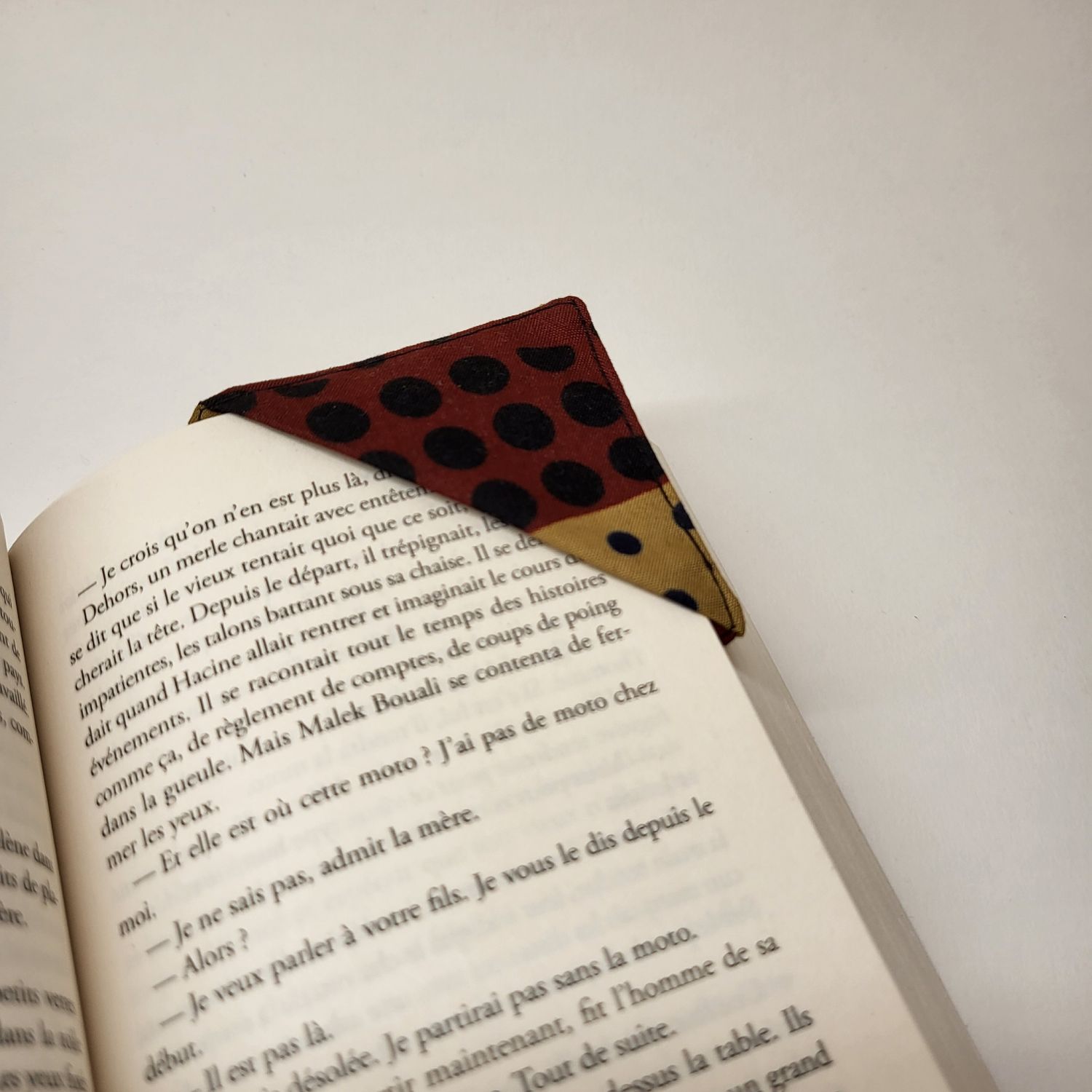 Marque page d'angle fait main