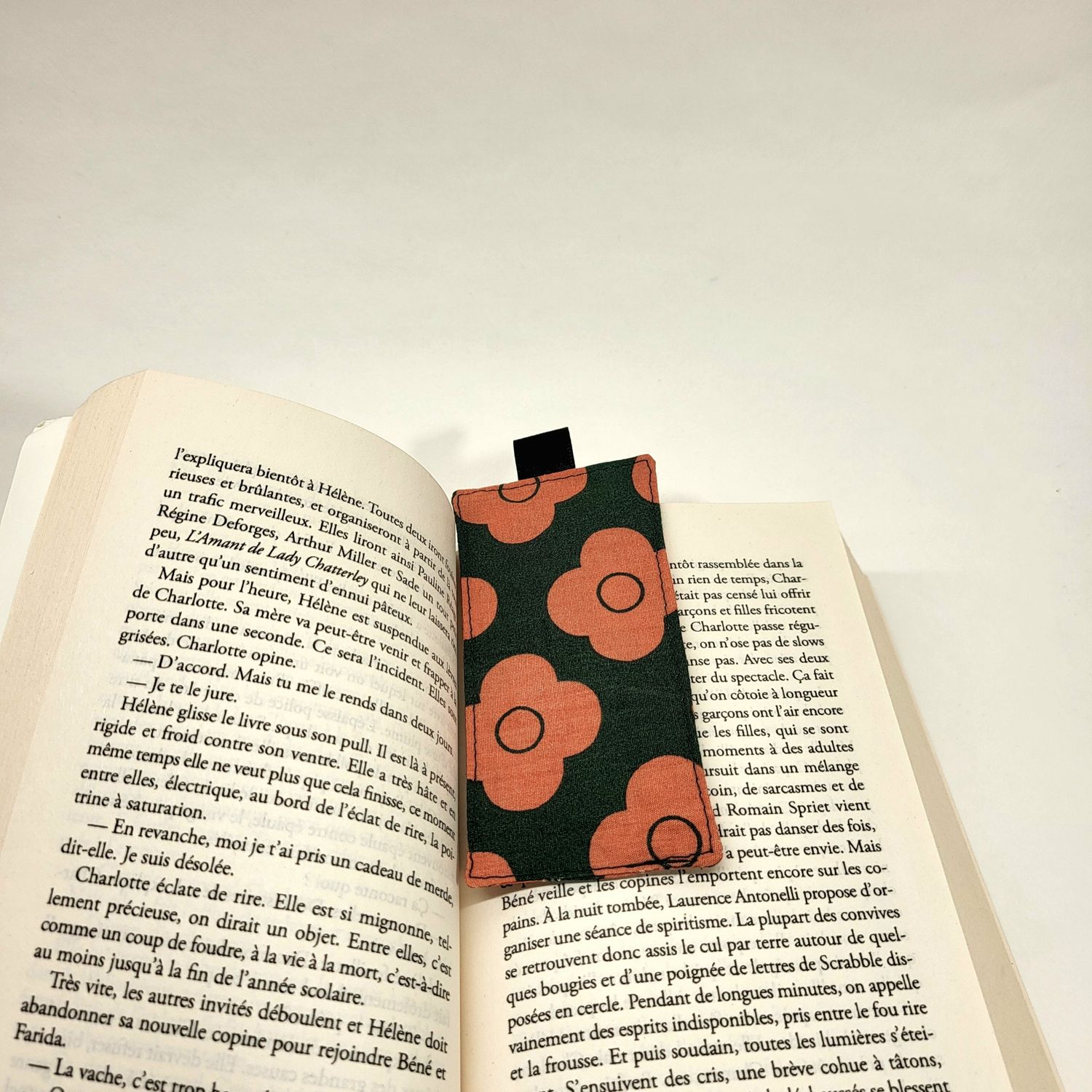Marque page flower fait main