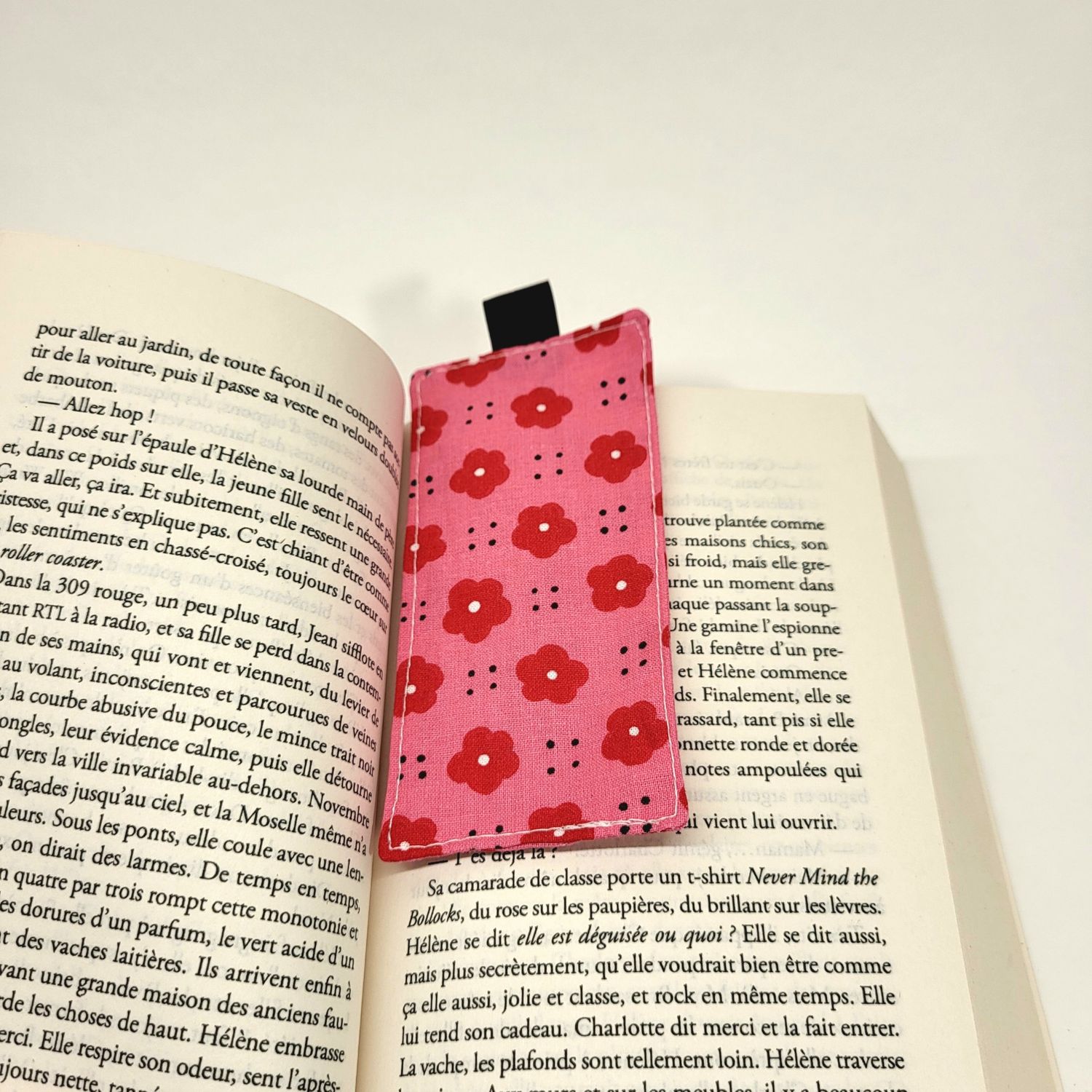 Marque page flower fait main