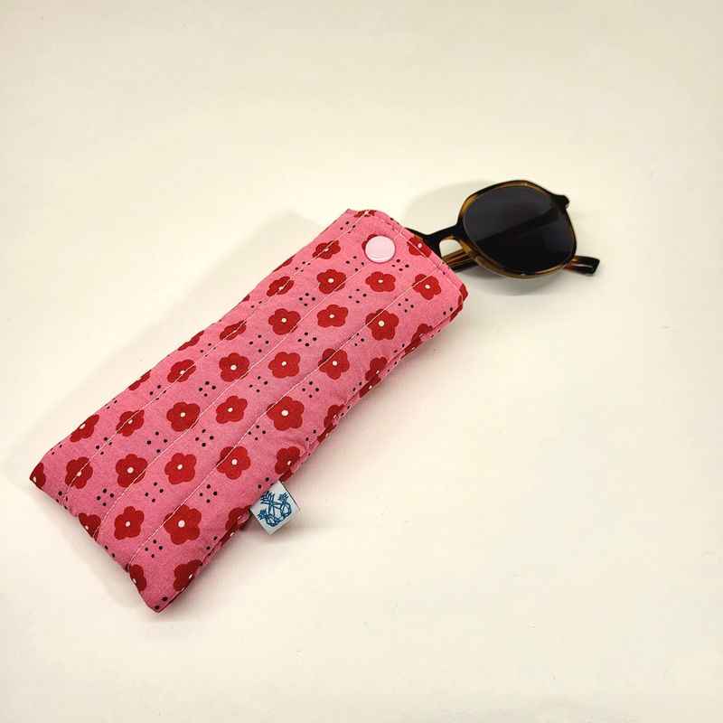 Étui à lunettes Flower- Fait main