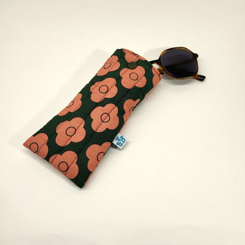 Étui à lunettes Flower- Fait main