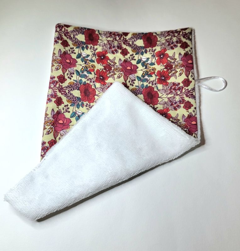 Serviette visage fait main