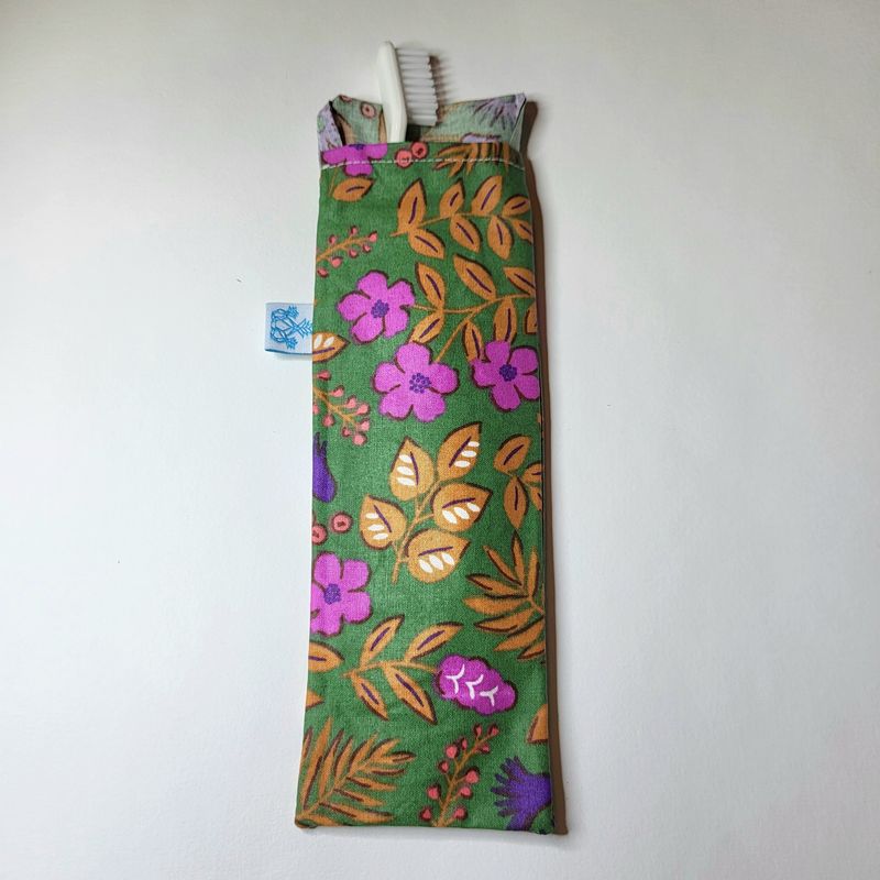 Pochette brosse à dent - Fait main